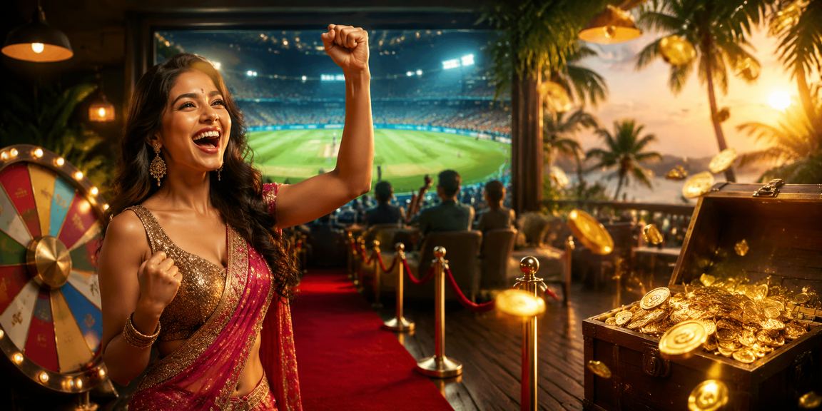 VIP user enjoying cricket betting at Indian beach